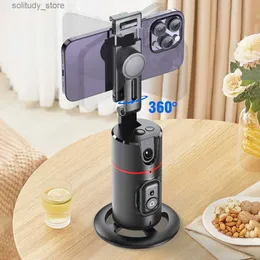 Stabilisatorer 360 Roterande universal Joint Stabilizer Selfie Stick Automatisk ansiktsspårning Stativ Installation Gest Control Vlog Intelligent Q240320