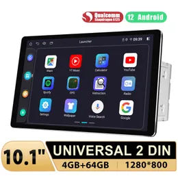 10.1 Inch Double Din Android 12 Universal Head Unit HD 1280x800 Bluetooth 4+64GB GPS