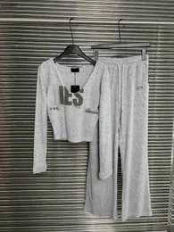 Pantaloni da donna in due pezzi firmati Brand Fashion da donna 2 pezzi maglione a maniche lunghe e pantaloni casual Mar 20