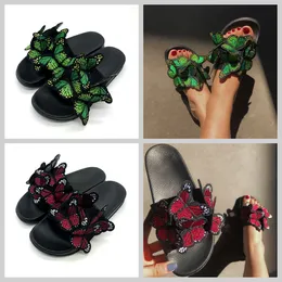 Women Summer Craft Embroidered Three Dimensional Butterfly Slippers GAI sandals fashion heel 2024 embroid bigsize niche 36-41