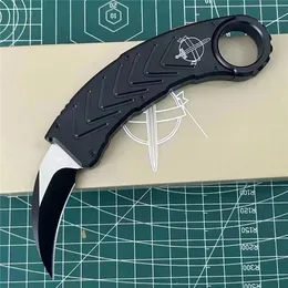 New Pull-out Type OTF Automatic Claw Knife k110 Steel Blade Aviation Aluminum Handle Camping Outdoor Tactical Combat Self-defense AUTO Karambits Knives