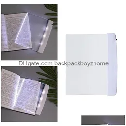 Party Favor Led Book Reading Light Battery Powered Eye Care Clip-On Lights Drop Delivery Home Garden Festive Supplies Event Dhkqc