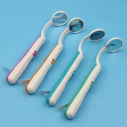 Dental Mirror With Led Light Inspect Instrument Checking Mirror Dentist Oral Super Bright Anti-fog Mouth Mirror Tooth Fashion