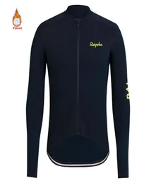 Ralvpha 2020 MTB Winter Spring Spring termiczny polar odblaskowy Jersey Długie rękaw