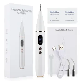 Clareador dental ultrassônico, cuidados bucais, remoção de tártaro, removedor de cálculo, limpador de manchas, luz led, ferramentas de clareamento dental