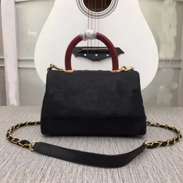 Klassiska högkvalitativa väskor Designer Pochette Mylockme Cross-Body Bag äkta läder Tote Pures Handväskor Kvinnor Dauphine Handväskekedja axel M92990