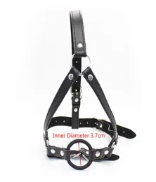 BDSM 속박 섹스 토이 SM SLABE HEAD HARNESS GAG 가죽 열린 입 O 부부를위한 조심 플러그 구강 성인 게임 성적인 prod8762528