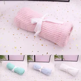 Decken 1 stücke Einfarbig Baumwolle Baby Decke Geboren Wrap Bad Handtuch Weiche Kinder Monat Mehrzweck Infant Swaddling Tuch