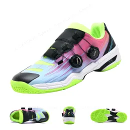 Calzature 2023 Pulsante rotante Badminton professionale Tennis Pallavolo Sport leggeri flessibili Allenamento morbido Sneakers da esterno Scarpe da ciclismo