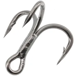 Weihe 6x Nickel Black Three Road Sub Sub Bait مع مرساة شائكة 2 4 6 8 # Hook Fish 380005