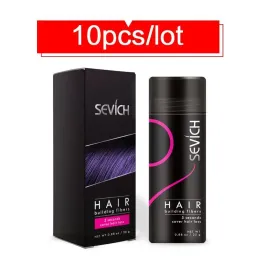 Produkte 10pcs/Los 25g Sevich Hair Building Fasern Styling Farbpulververlängerung Keratin Ausdünnen Haardicke Verlustspray -Sprühbehandlung