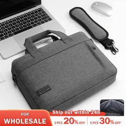 Business Laptop Torba Torne Tote Tote Notebook Teksaga dla 13 15 17 -calowych AIR PRO HP ASUS DELL 240308