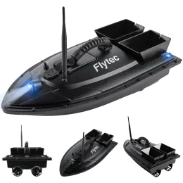 Finder Flytec Fishing Bait Boat 500m Fernbedienungsköderboot Dual Motor Fisch Finder 1,5 kg Beladung mit LED -Licht zum Fischen