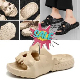 2024 Quality EVA Shoes Skull Feet Sandals Summer Black blue Beach Men's Shoes Breathable Slippers GAI size 40-45