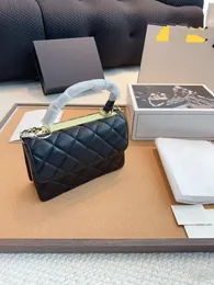 2024 neue Modedesign-Damen-Explosiv-Kettentasche, Originalqualität, fühlt sich super gut an, Rautenmuster-Clamshell-Tasche, Freizeit-Alles-Hand-Umhängetasche