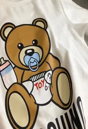 Top Fashion New Children039S Projektant odzieży Projektowanie Tshirt Niedźwiedź Druku