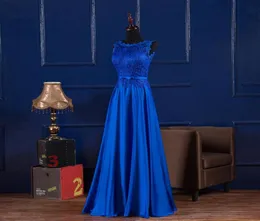 Kvinna aftonklänningar skopa hals snörning upp satin lång kunglig blå vinröd golvlängd formell brudtärna klänning maxi klänningar vestidos4241795