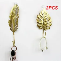 Decorative Flowers 2PCS Natural Dried Flower Palm Leaf Spear Wall Hanging Wedding Arch Home Decor Vintage Nature Leaves