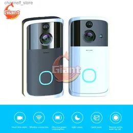 Doorbells Wireless doorbell intelligent WiFi doorbell infrared video doorbell CMOS camera million highdefinition walkie talkie remote control home safety doorb