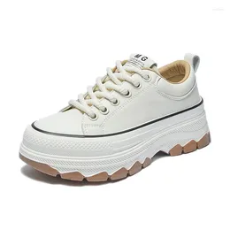 Casual Shoes Classic Dame Platforma Solidne koronkowe buty na zewnątrz wulkanizowane tenis zapatos de Mujer