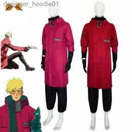 cosplay Anime Costumes The new animation Trigun Vashs stampede role-playing features a red coat pants fantasy Halloween party attire and a full set of uniformsC24320