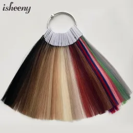 Anelli Isheeny Remy Hair Color Rings 35 colori disponibili Real Nautral Human Hair con cartella colori misti per tintura professionale in salone