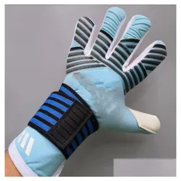 Sports Gloves 4Mm Top Quality Soccer Goalkeeper Football Predator Pro Same Paragraph Protect Finger Performance Zones Technique Drop Dho8E