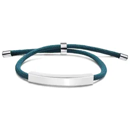 Pull Adjustable Bracelet Stainless Steel Pipe Bar Charm Bracelets for Men Women Jewelry Summer Holiday Gift
