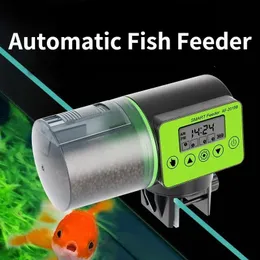 Alimentador automático para tanque de peixes, temporizador inteligente, grande capacidade, dispensador de alimentos para peixes, acessórios para aquário 240314