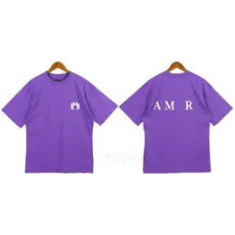 Sommer Amirirs T-Shirt Herren Tee Fashion Inkjet Druckmuster Man T-Shirt Cotton Casual Tees Kurzarm Amirirs Streetwear Luxuskleidung T-Shirts 891