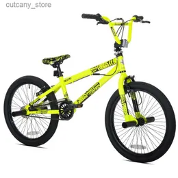 자전거 Ride-Ons Kent 20 Thruster Chaos Boys BMX 자전거 Neon Yellow Bicyc Road Bike Road Bike Bicycs 자전거 L240319