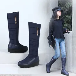 Boots Ymechic 2023 Fashion Mid العجل الطويل أحذية الثلج