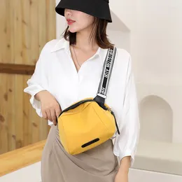 Saco feminino na moda cor concha pano de náilon mamãe viagem ombro mensageiro senhora