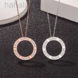 Desginer braccialetto catier braccialetto carier Kajia anello singolo grande torta Collana S925 argento sterling placcato oro rosa 18 carati collana a vite con marchio di moda con clavicola ch