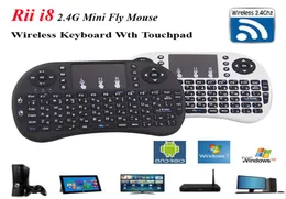 Fly Air Mouse RII I8 영어 키보드 원격 제어 터치 패드 핸드 헬드 키보드 TV 박스 노트북 태블릿 PC 빌드 리튬 이온 1851958