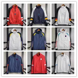 Mens 2023 2024 Football Jackets Tracksuits Arsen Hoodie Sport Windbreaker 런닝 패션 다중 컬러 겉옷 코트 Saka Rice Thin Jacket