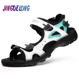 Sandalen Sommer Frauen Sandalen handgefertigt echtes Leder Römischer Luxus Sandalen Frauenschuhe Pantoffeln weiche weibliche Sandalen heißer Verkauf 3341