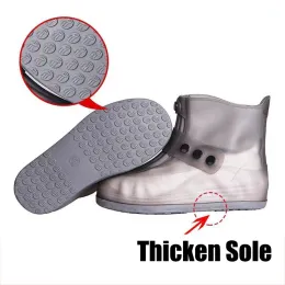 Covers Thicken Shoe Protector Men Waterproof Shoe Covers Blue Overshoes Water Proof Boot Covers Galoshes Women Reusable Rain Shoe Cover