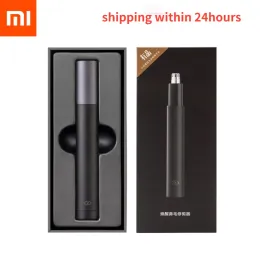 Kontroll Xiaomi Mijia Huanxing HN1 Electric Mini Nose Trimmers Portable Ear Nose Hair Shaver Clipper Waterproof Safe Borttagning Cleaner