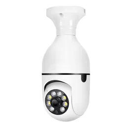 DHL frete grátis A6 Lâmpada Câmera Sem Fio 360 Graus Panorâmica Inteligente HD WiFi Cam Versão Noturna Home Security IP Vigilância CCTV LED Suporte de Lâmpada Câmera Mini E27