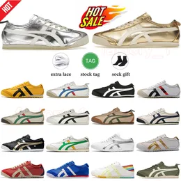 Moda Casual Sapatos Designer Onitsukass Tiger México 66 Sneakers Prata Off Amarelo Branco Azul Vermelho Preto Ouro Mexico66 Traienrs Mens Womens Platform Loafers DHgate