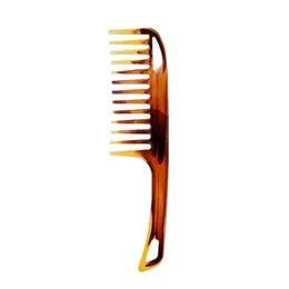 2024 Vintage Oil Head Comb Wide Teeth Plastic Brush Detangler Curly Hair Anti-Static Aircraft Back Combs Massage Frisörsverktyg för