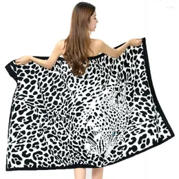 Towel BWinka Cotton 100 180 Sexy Leopard Beach Soft Large Terry Cloth Men's Woman's Bath