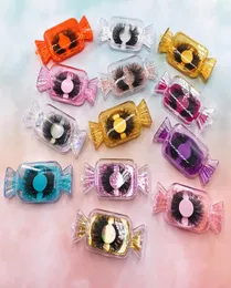 Коробка для упаковки конфет Candy Lashes 3D Коробки для норковых ресниц Поддельные накладные ресницы Упаковочный футляр Пустая коробка для ресниц Косметические инструменты1047271