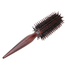 2024 Portable Women Hair Brush Comb Round Anti-static Curly Brush Natural Bristle Wood Handle Hair Styling Comb Hairdress Tools 1. for