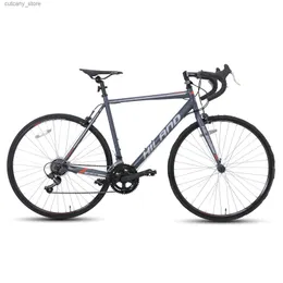 Bisiklet Ride-On Us Warehouse Hiland Road Bike 700c Racing Bicyc 14 Hızlı 6 Renk Erkekler Kadınları L240319