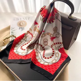24 -styl 70x70cm klasyczne litery projektantów Drukuj Kwiatowy jedwabny szalik dla kobiet mody mody torby