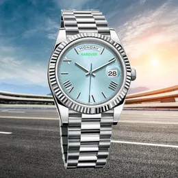 Klockor för män aaa kvalitetsdesigner 36mm 40mm kvinnor klocka mens automatiska mekaniska montre de luxe lyxklocka safir glaslåda klassisk lysande vattentät