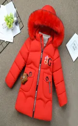 Piumino invernale per bambina Abbigliamento caldo per bambini Cappotti spessi Parka antivento per bambini039s Giacche invernali per bambini Lettera Capispalla invernale2199489