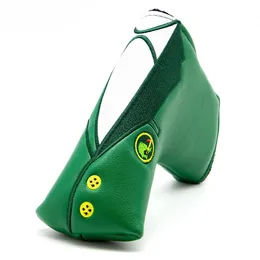 Grön jacka putter täcker vattentät golfklubbhuvud täcker premium läder magnet putter headcover blad golf accessoarer 240312